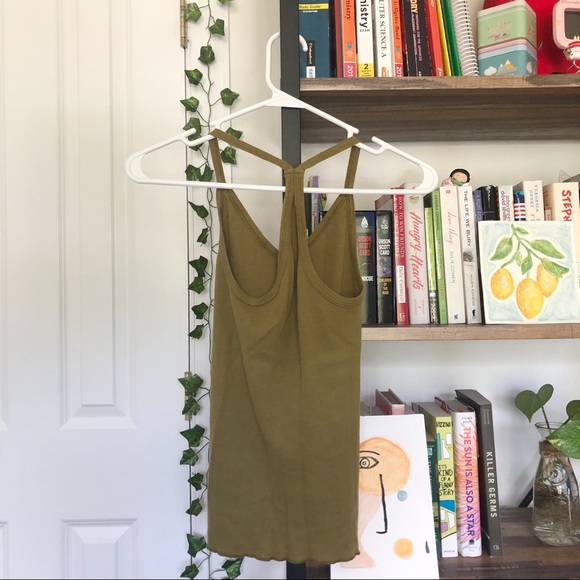 ❌SOLD❌ urban outfitters green tank top - Picture 2 of 5